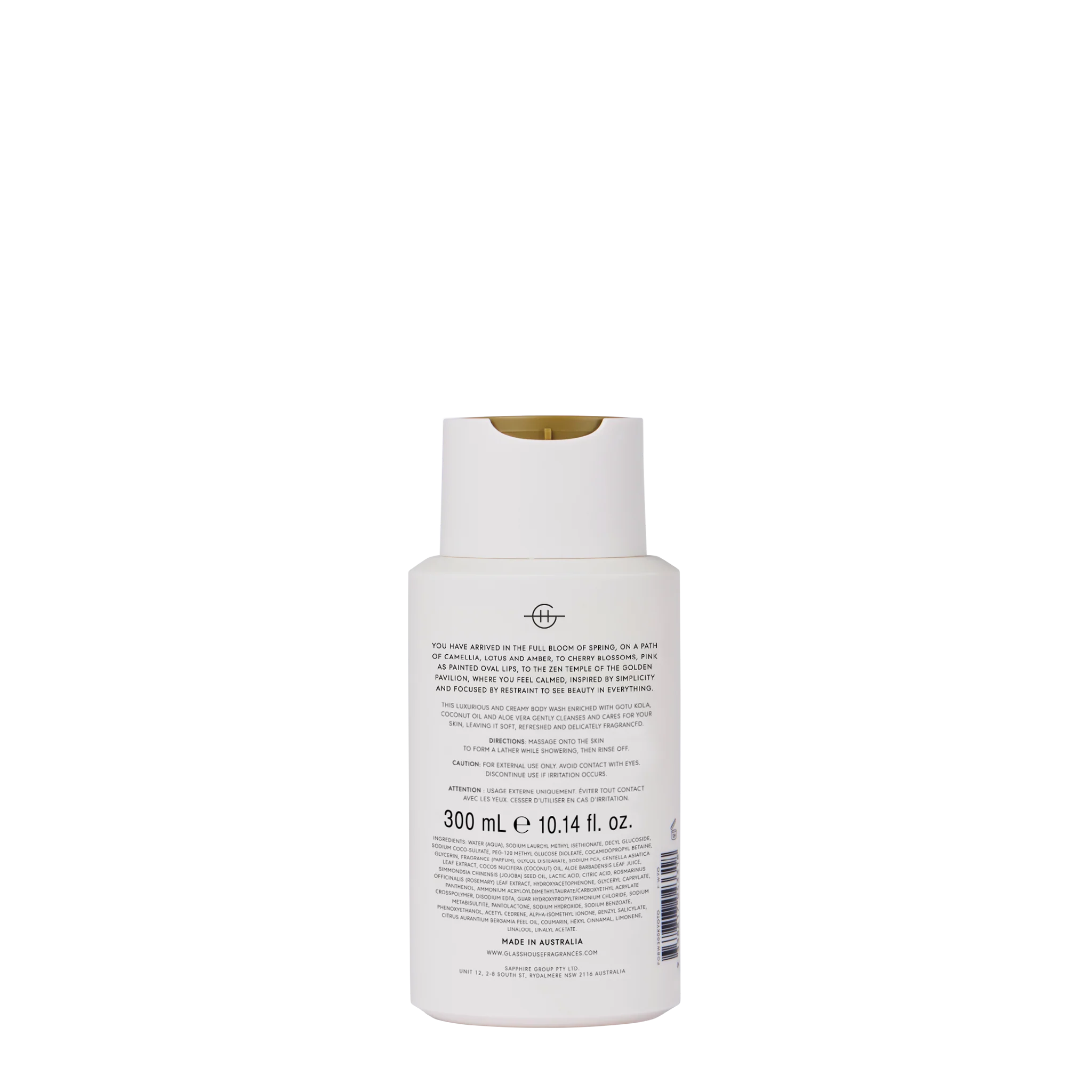 KYOTO IN BLOOM - CAMELLIA & LOTUS 300mL Body Wash - Image 3