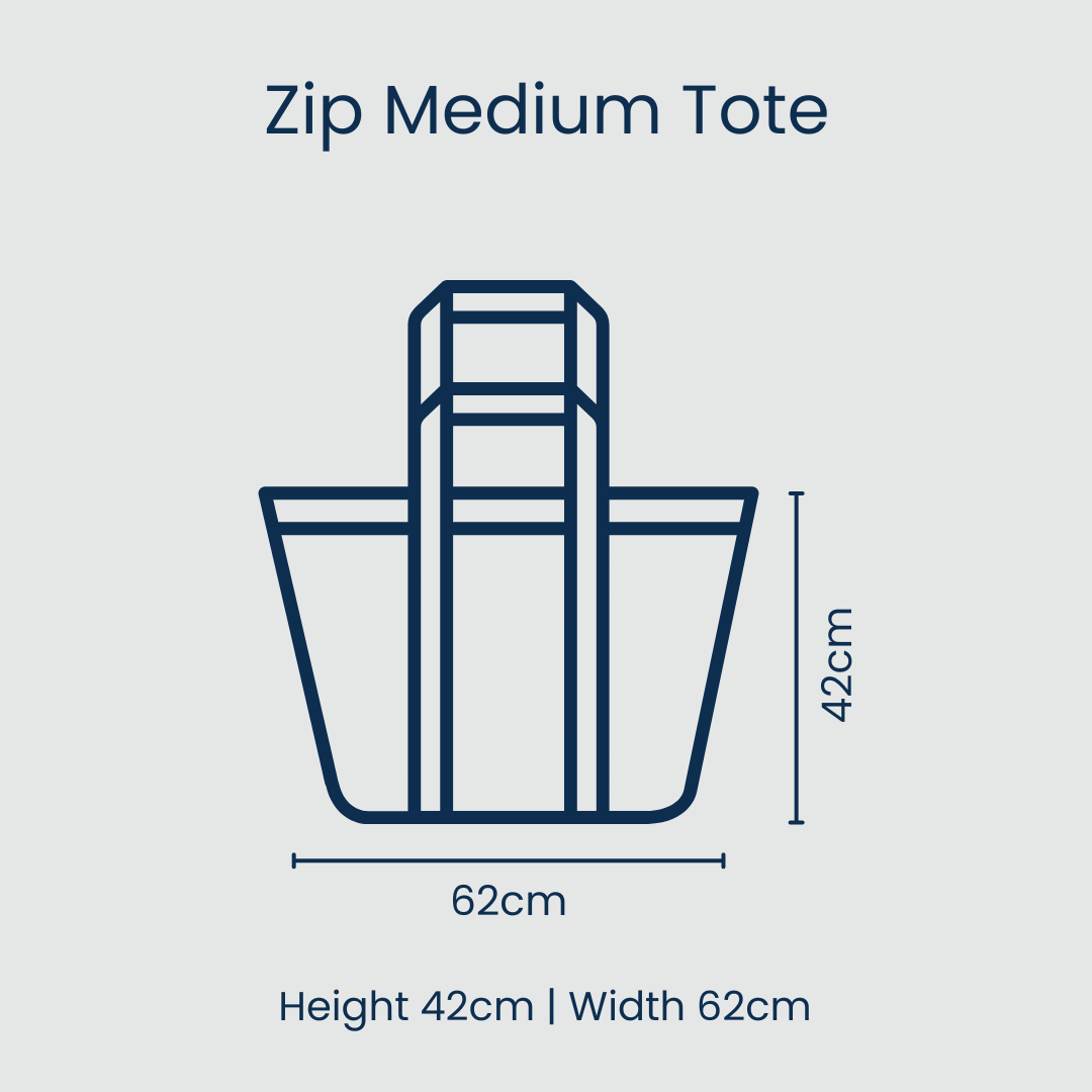 Zip Medium Tote – Polka Dot - Image 2